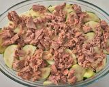 Une image de l'étape 4 de Clafoutis salé au thon, courgettes et jambon blanc.