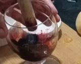 A picture of step 1 of Cherry mocktail.