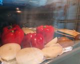 A picture of step 2 of Escalivada, Roasted Vegetable Salad.