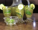 A picture of step 4 of Cucumber mojito🥒🍃🍋.