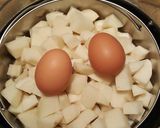 A picture of step 2 of Instant pot Potato Salad.