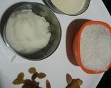 A picture of step 1 of Rava/sooji halwa.