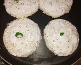 A picture of step 4 of Bread Idli with yoghurt.