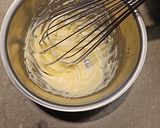 A picture of step 3 of Swiss Buttercream.