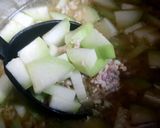 Hình bước làm 1 của món Canh bí đao nấu thịt băm