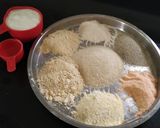 A picture of step 1 of Damini Dhokla.