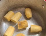 A picture of step 1 of Plantain custard.