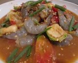รูปขั้นตอนการทำที่ 4 ของ ตำกุ้งสด