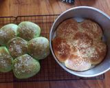 Foto langkah ke 11 dari resep Roti Sobek, Pandan Dan Keju #563.