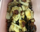 Foto del paso 8 de la receta: Ensalada de lentejas con berenjena asada, tomates secos, dátiles y burrata !!!!