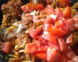 A picture of step 2 of Chicken Peralan.