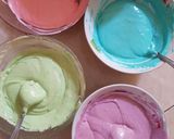Foto langkah ke 6 dari resep Steamed rainbow cake.