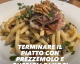 Foto del passaggio 4 della ricetta Scialatielli radicchio speck e gorgonzola