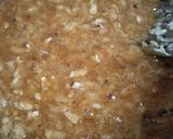 A picture of step 2 of Jaggery poha cup.