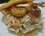 Foto del paso 10 de la receta: Arepa rellena de pescado y plátano maduro🥯🫓🥙