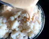 A picture of step 5 of Cauliflower Cheese with Shallot 😍.