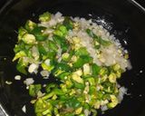A picture of step 4 of Italian pasta in red sauce.