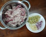 Hình bước làm 1 của món Bánh hỏi thịt nướng