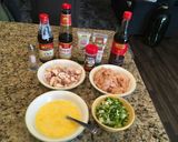 A picture of step 1 of Arroz Chaufa (Peruvian Chicken Fried Rice).