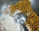 A picture of step 4 of Singhara Sesame Halwa.