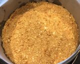 A picture of step 5 of Japanese baked cheesecake.