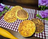 صورة لخطوة 3 من وصفة حرشة (خبز السميد المغربي) 🇲🇦 Harcha (Moroccan Semolina Bread