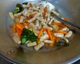Foto langkah ke 3 dari resep Sayur Tumis Santan (Sayur Lodeh Bumbu Iris Buncis,Wortel,Tempe).