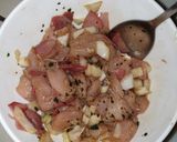 Une image de l'étape 4 de Quiche pommes de terre poulet bacon.