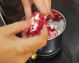 A picture of step 2 of Red Velvet Cake Milkshake💕❤.
