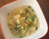 Hình bước làm 3 của món Canh bầu nấu tôm khô