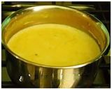A picture of step 4 of Little millet payasam with almond milk.