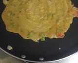 A picture of step 3 of Besan ka chilla.