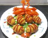 A picture of step 3 of Chicken Veg Croquettes 😋.