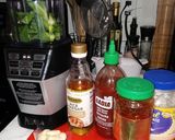 A picture of step 1 of Bang Bang Salad and Burger Dressing.