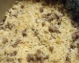 A picture of step 3 of Boiled London Broil Dinner with Buttered Beef Rice.