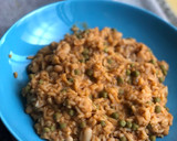 Foto del paso 6 de la receta: Arroz con habichuelas blancas, guisantes y mojo picón🍚