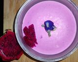 A picture of step 5 of Dragon fruit non cheesy cheese cake.