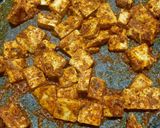 A picture of step 7 of Tandoori paneer tikka grilled tortilla wrap.