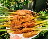 Hình bước làm 5 của món Bún mắm nem nướng
