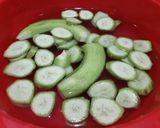 Hình bước làm 1 của món Chuối xanh rim sả ớt