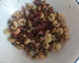 Foto del paso 3 de la receta: Espaguetis con gambas y jamón