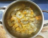 A picture of step 1 of Prawns Birayani.