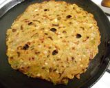 A picture of step 4 of Bajra Roti.