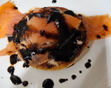 Foto del paso 5 de la receta: Hamburguesa de merluza y gambas con salmón ahumado