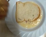 A picture of step 1 of French salty toast#5orlessingredientsrecipe.