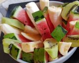 A picture of step 1 of A mixed fruit dip.