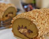Foto langkah ke 11 dari resep Mocca Nougat Rollcake #lowcarb.