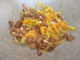 Spaghetti porcini e fiori di zucca