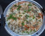 A picture of step 3 of Suji dhokla.