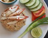 "ข้าวผัดปู" Crab Fried Rice 🦀🍳🍚😋 วิธีทำสูตร 2 รูป